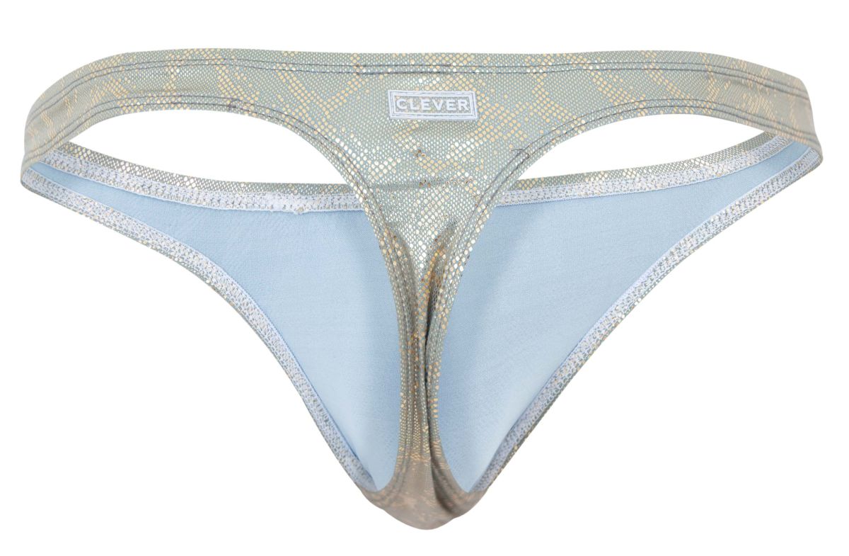 Clever Moda Men's Underwear 2063 Diamond Thongs Color Gold
