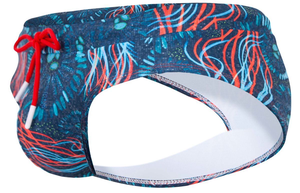 Clever Moda Men's swimwear 2066 Malpelo Swim Briefs Color Dark Blue