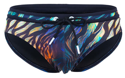 Clever Moda Men's swimwear 2068 Tumaco Swim Briefs Color Black