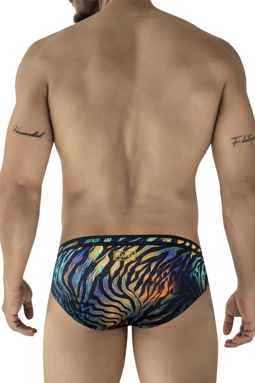 Clever Moda Men's swimwear 2068 Tumaco Swim Briefs Color Black