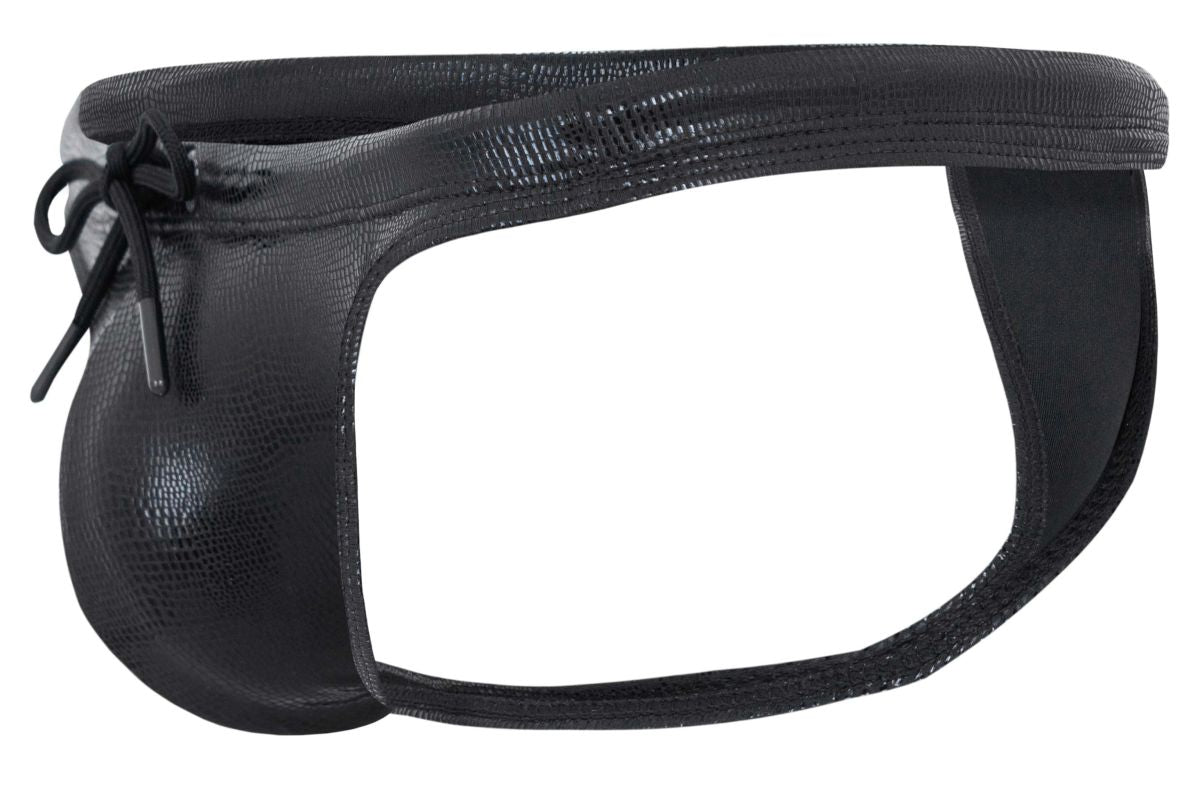 Clever Moda Men's swimwear 2071 Gorgona Swim Thongs Color Black