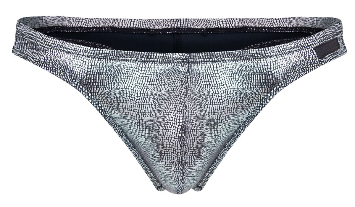 Clever Moda Men's Underwear 2072 Sparkles Thongs Color Black