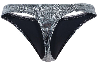 Clever Moda Men's Underwear 2072 Sparkles Thongs Color Black