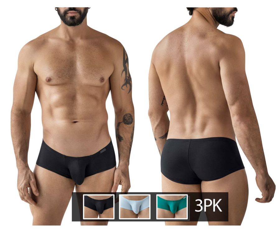 Clever Moda Men's Underwear 229960 3PK Australian Latin Trunks Color Multi-colored