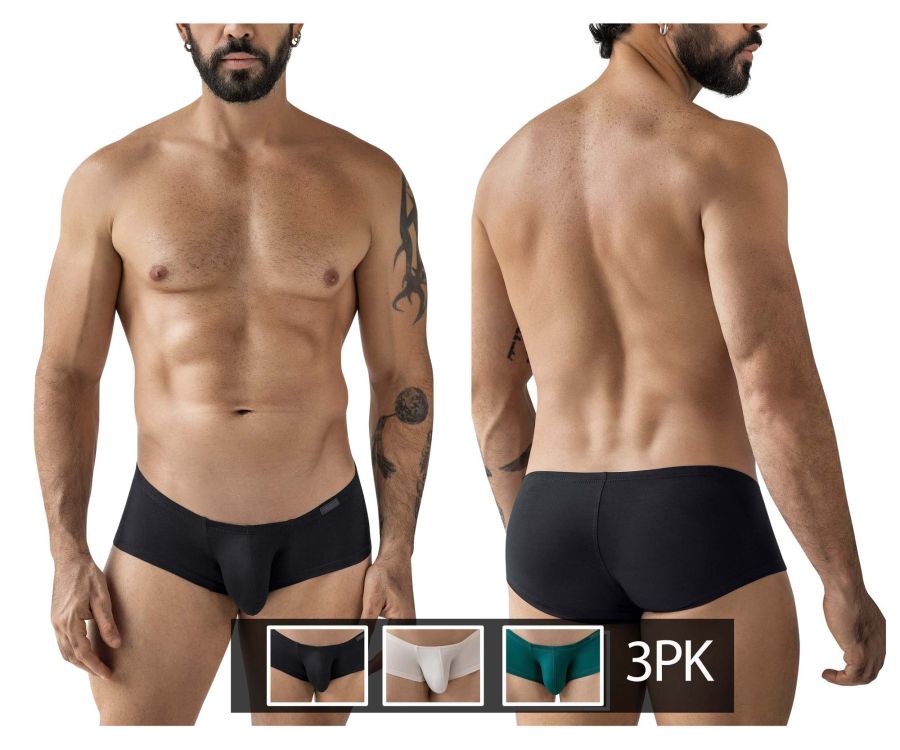 Clever Moda Men's Underwear 229963 3PK Australian Latin Trunks Color Multi-colored