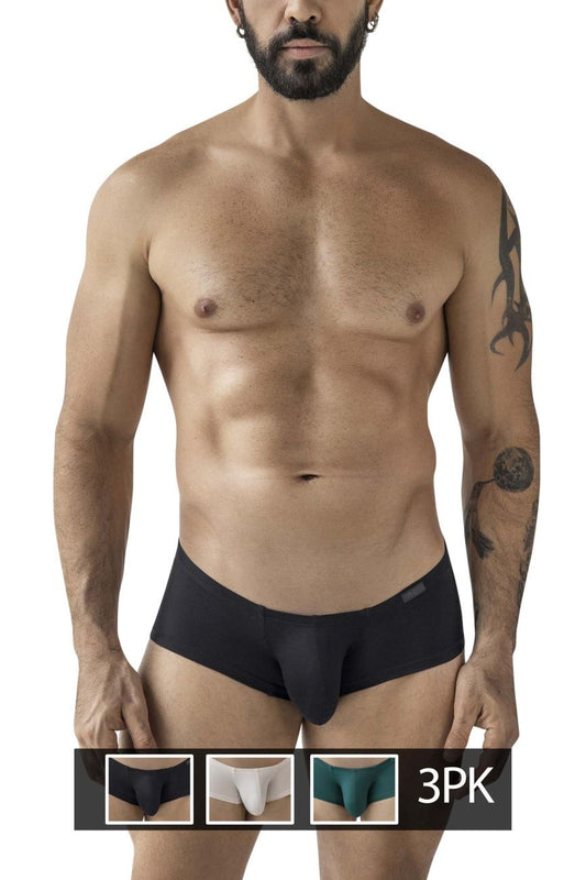 Clever Moda Men's Underwear 229963 3PK Australian Latin Trunks Color Multi-colored