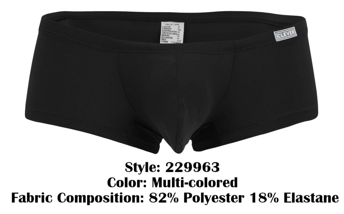 Clever Moda Men's Underwear 229963 3PK Australian Latin Trunks Color Multi-colored