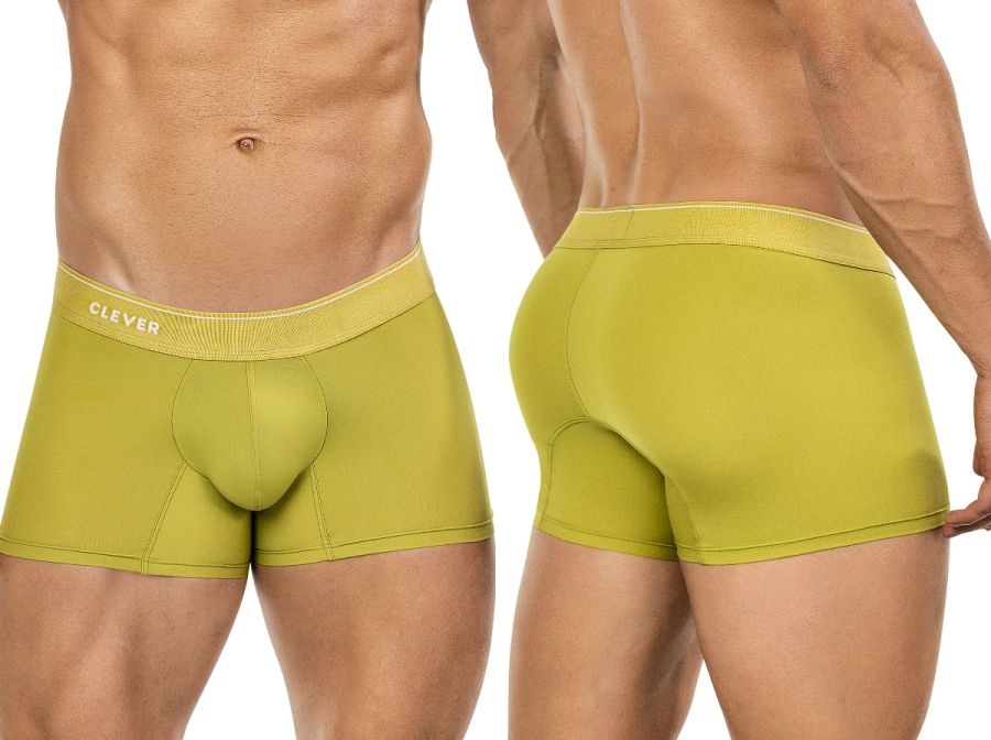 Clever Moda Men's Underwear 26008 Atenea Boxer Briefs Color Green
