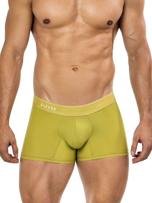 Clever Moda Men's Underwear 26008 Atenea Boxer Briefs Color Green