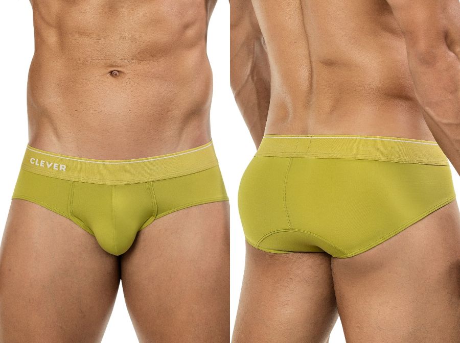 Clever Moda Men's Underwear 26012 Atenea Briefs Color Green