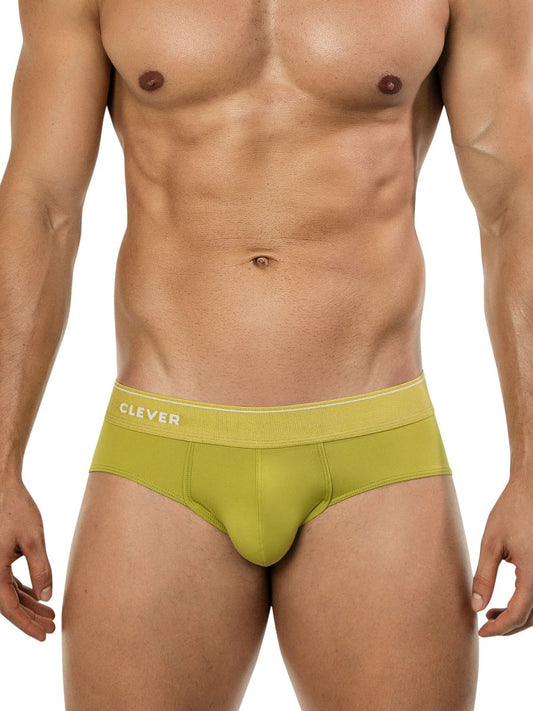 Clever Moda Men's Underwear 26012 Atenea Briefs Color Green