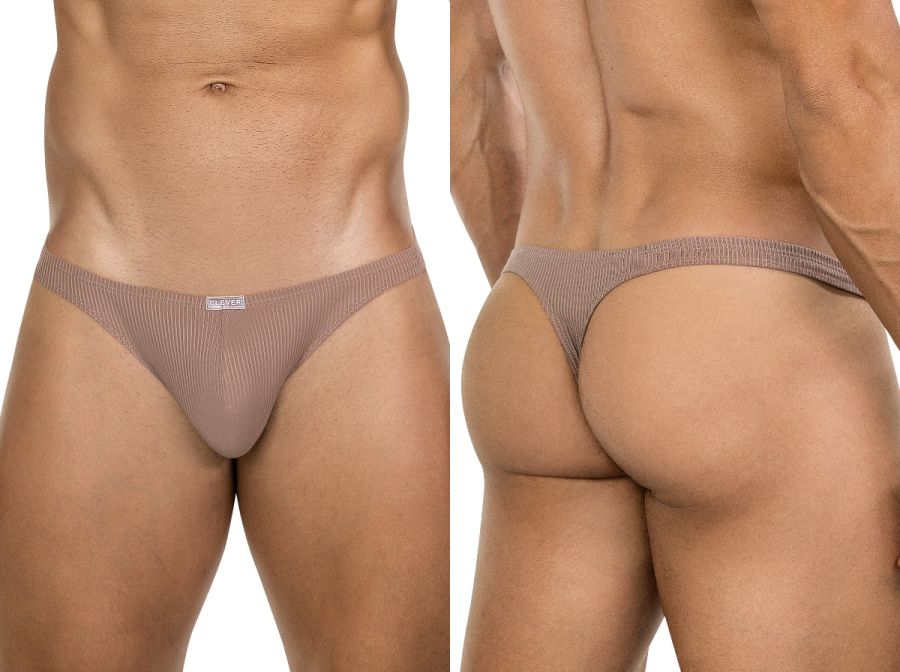 Clever Moda Men's Underwear 26021 Apolo Thongs Color Sand