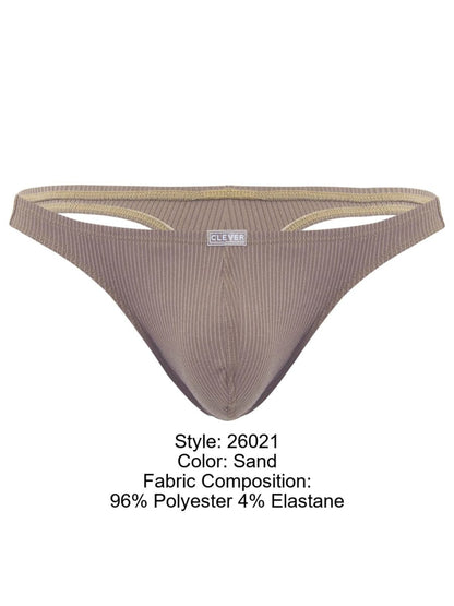 Clever Moda Men's Underwear 26021 Apolo Thongs Color Sand