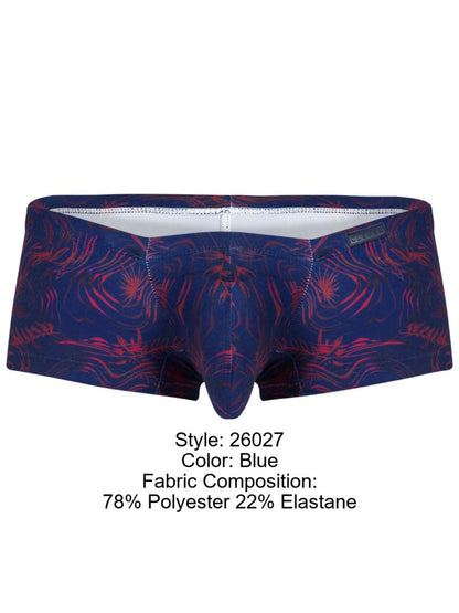 Clever Moda Men's Underwear 26027 Helion Trunks Color Blue