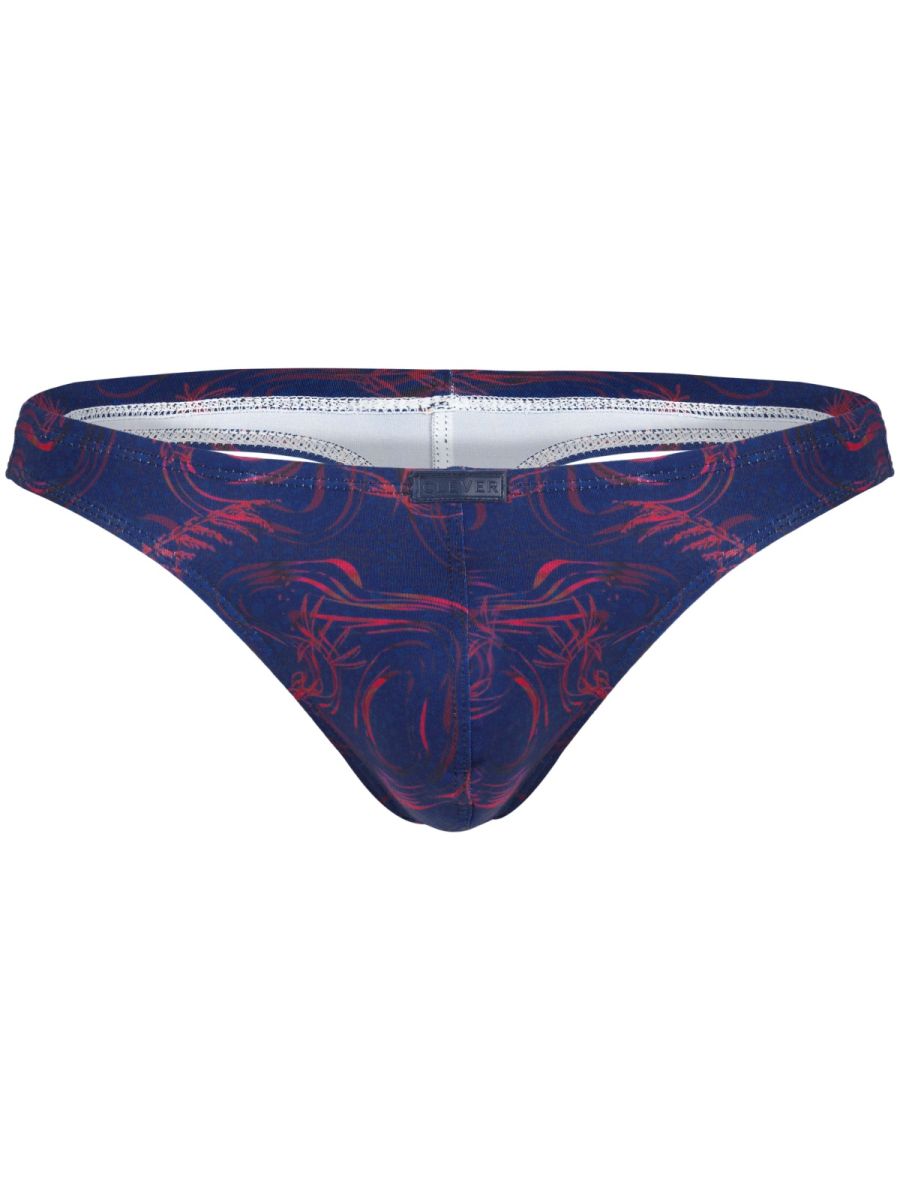 Clever Moda Men's Underwear 26031 Helion Thongs Color Blue