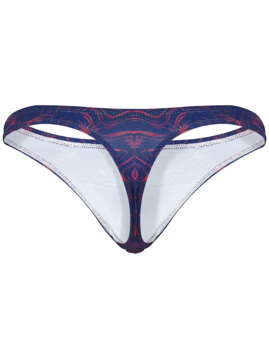 Clever Moda Men's Underwear 26031 Helion Thongs Color Blue