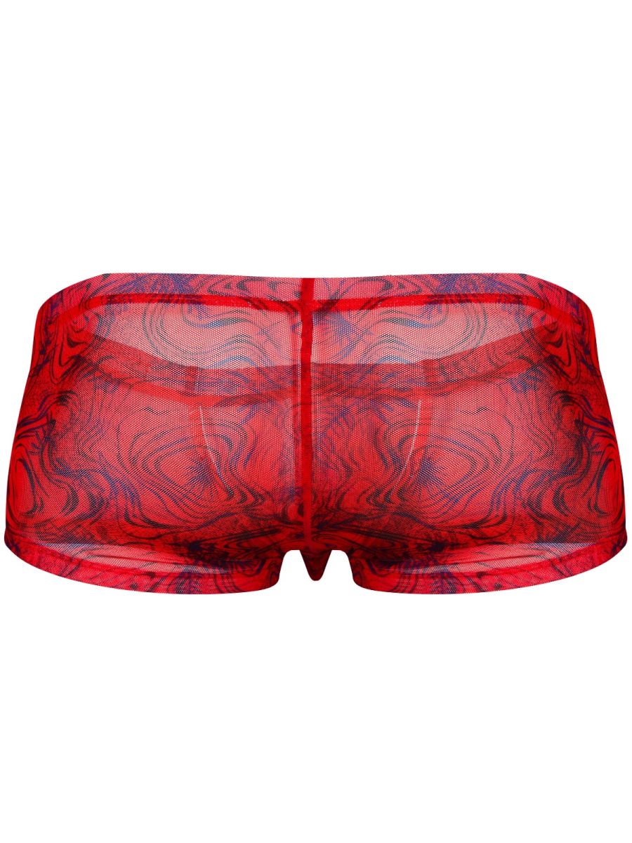 Clever Moda Men's Underwear 26032 Calipso Trunks Color Red