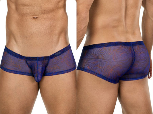 Clever Moda Men's Underwear 26033 Calipso Trunks Color Blue