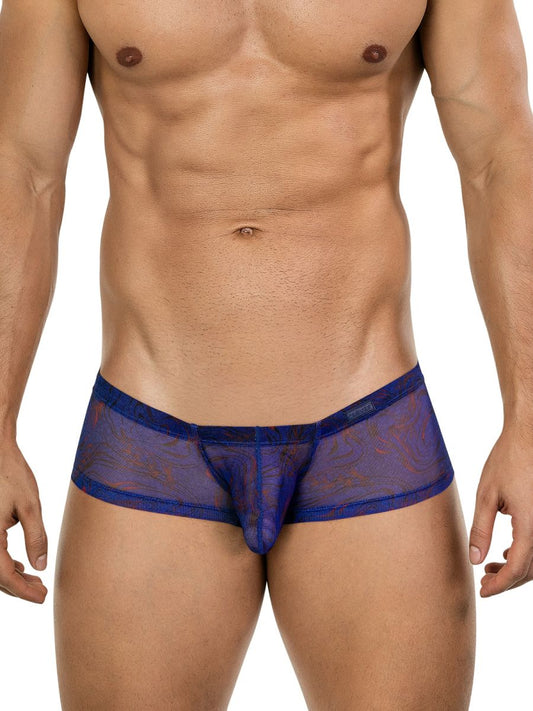 Clever Moda Men's Underwear 26033 Calipso Trunks Color Blue
