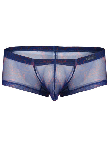 Clever Moda Men's Underwear 26033 Calipso Trunks Color Blue