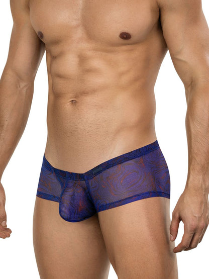 Clever Moda Men's Underwear 26033 Calipso Trunks Color Blue