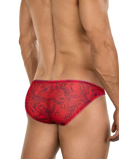 Clever Moda Men's Underwear 26034 Calipso Bikini Color Red