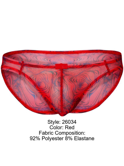 Clever Moda Men's Underwear 26034 Calipso Bikini Color Red