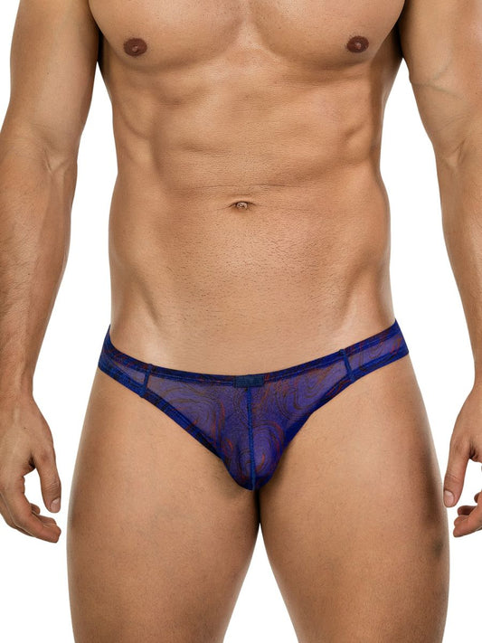 Clever Moda Men's Underwear 26035 Calipso Bikini Color Blue