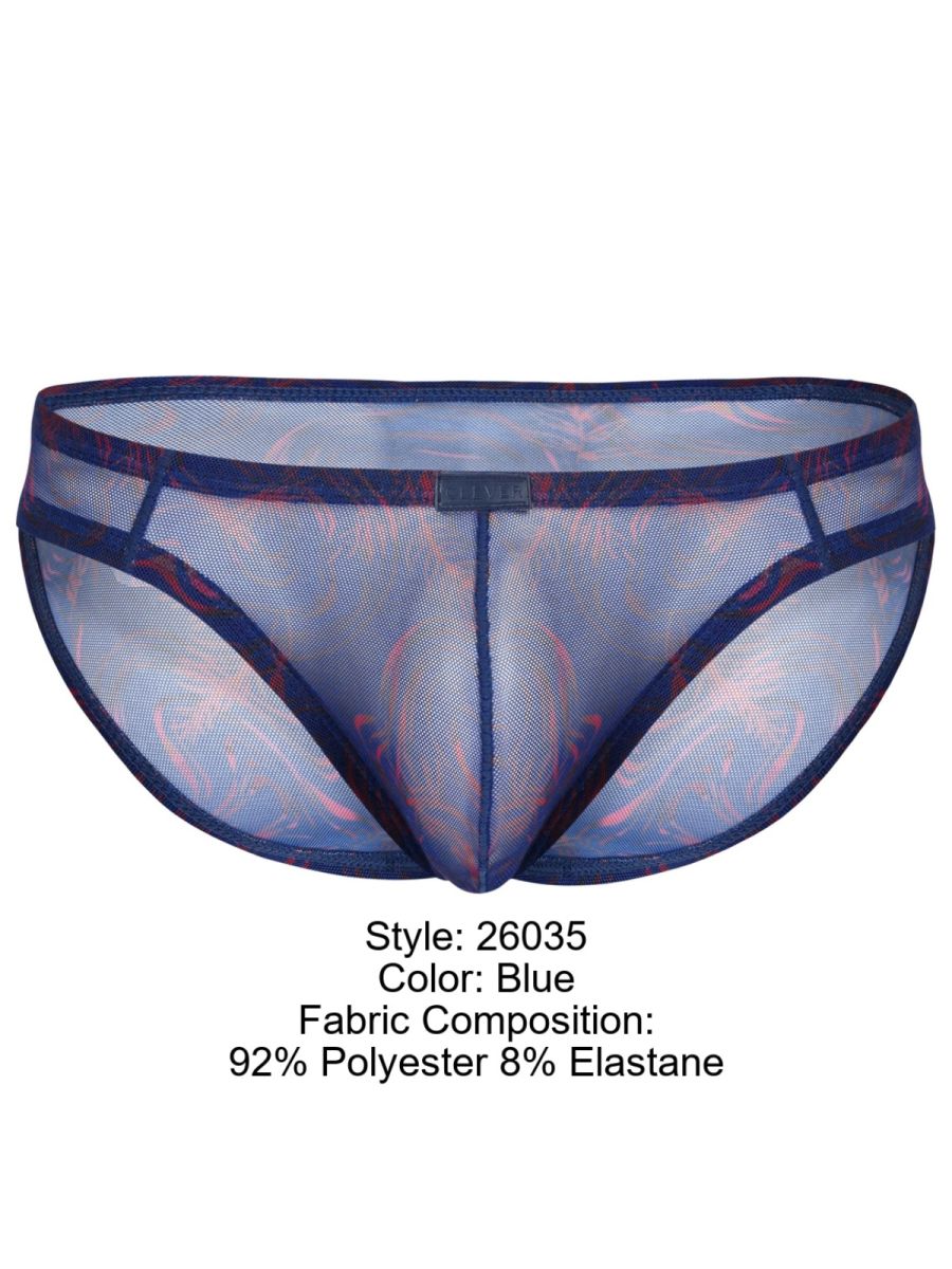 Clever Moda Men's Underwear 26035 Calipso Bikini Color Blue