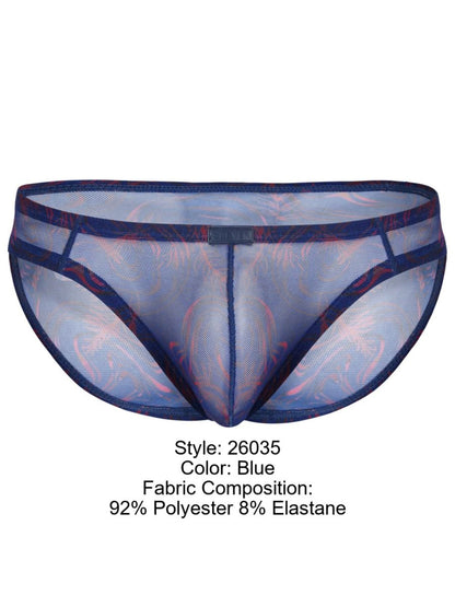 Clever Moda Men's Underwear 26035 Calipso Bikini Color Blue