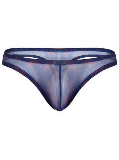 Clever Moda Men's Underwear 26037 Calipso Thongs Color Blue