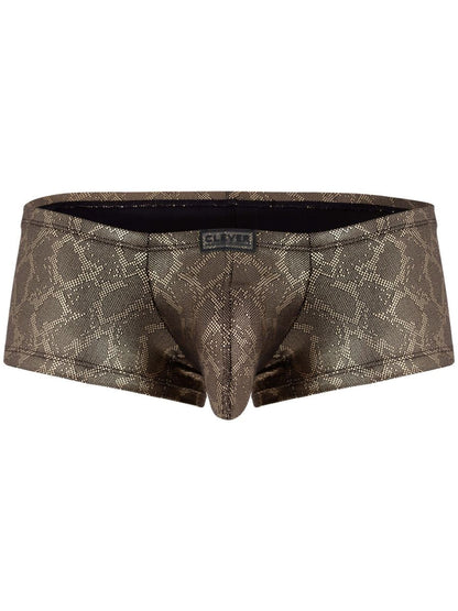 Clever Moda Men's Underwear 26042 Atlas Trunks Color Gold