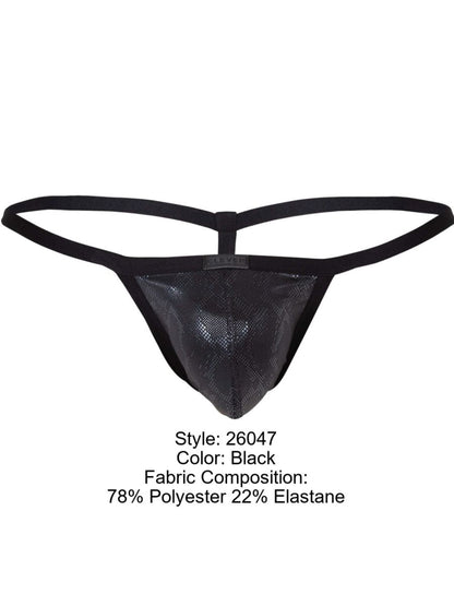 Clever Moda Men's Underwear 26047 Atlas G-String Color Black