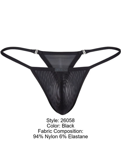 Clever Moda Men's Underwear 26058 Eos Thongs Color Black