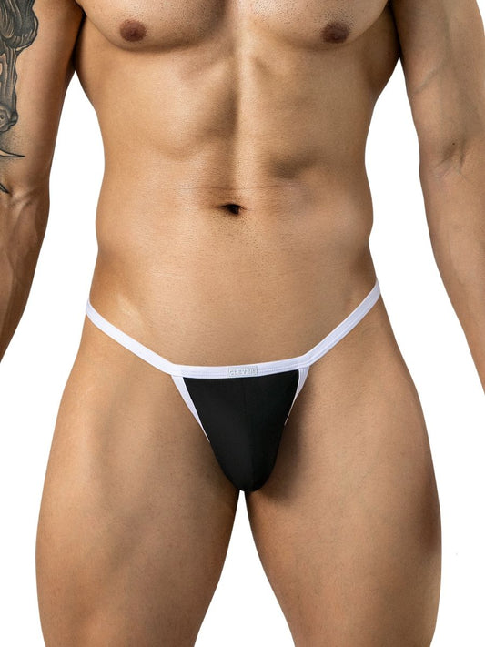 Clever Moda 26162 Men's Underwear Boreas Thongs Color Black