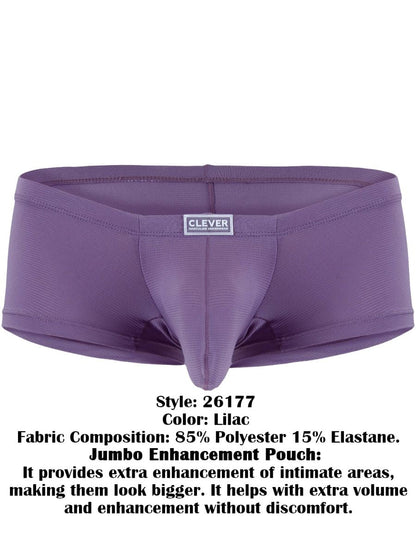 Clever Moda 26177 Men's Underwear Cronos Trunks Color Lilac