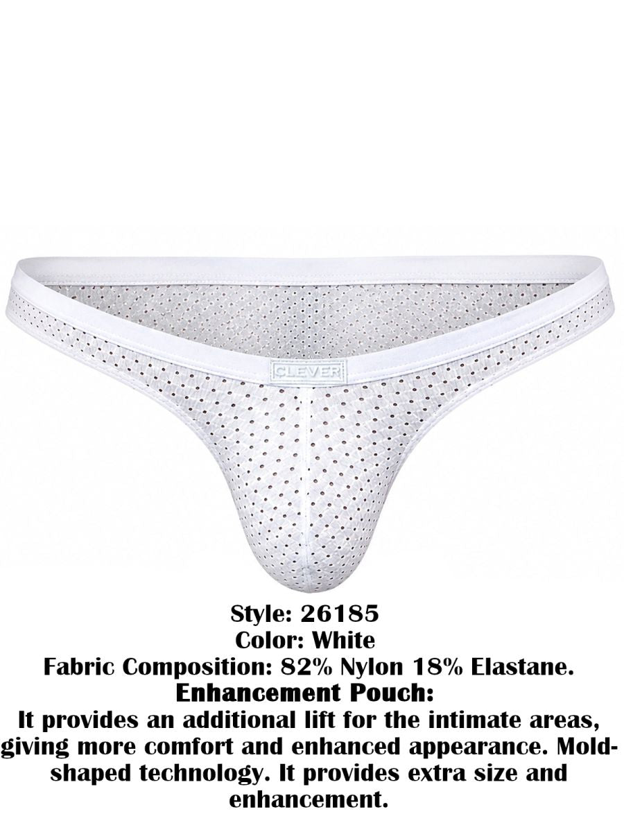 Clever Moda 26185 Men's Underwear Ulises Briefs Color White