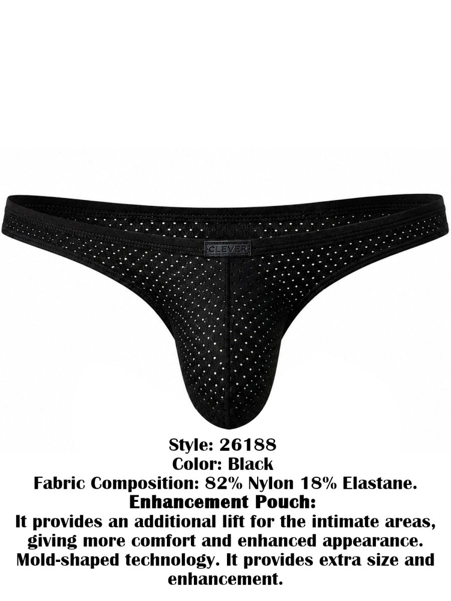 Clever Moda 26188 Men's Underwear Ulises Briefs Color Black