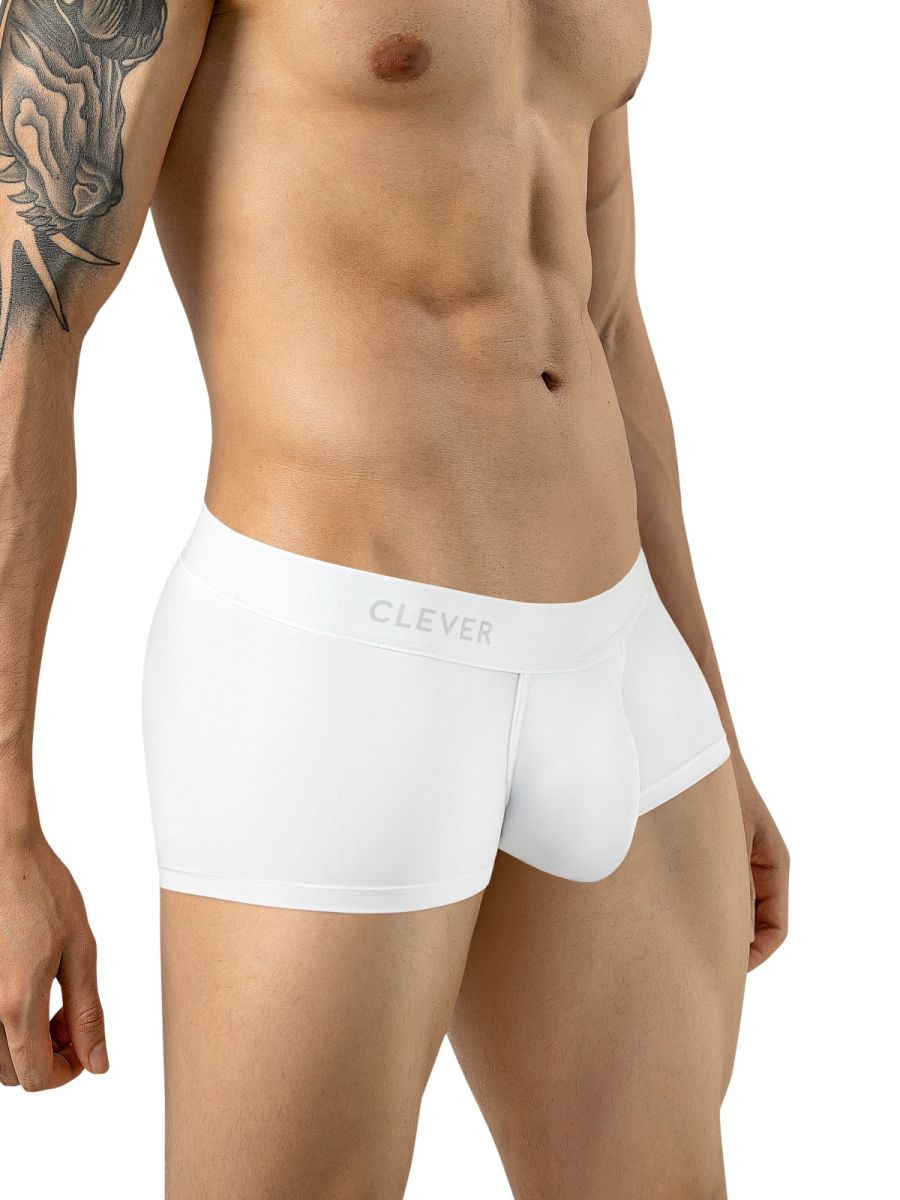 Clever 26207 Men's Underwear Mompox Trunks Sleek Ergonomic Fit Color White | MEN Trunks | CandyMan Fashion | OUTFAIR | OUTFAIR