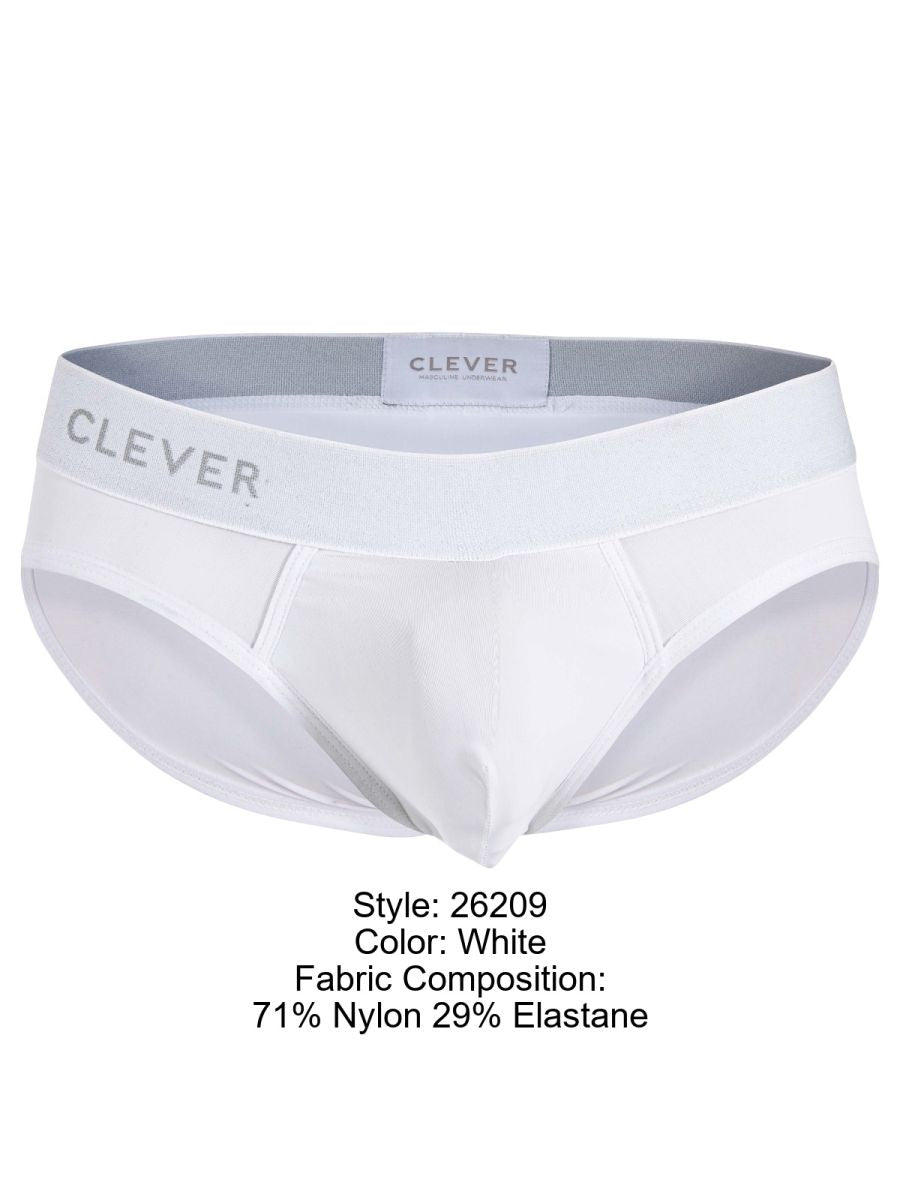 Clever 26209 Men's Underwear Salento Briefs for Everyday Comfort and Support Color White | MEN Briefs | CandyMan Fashion | OUTFAIR | OUTFAIR