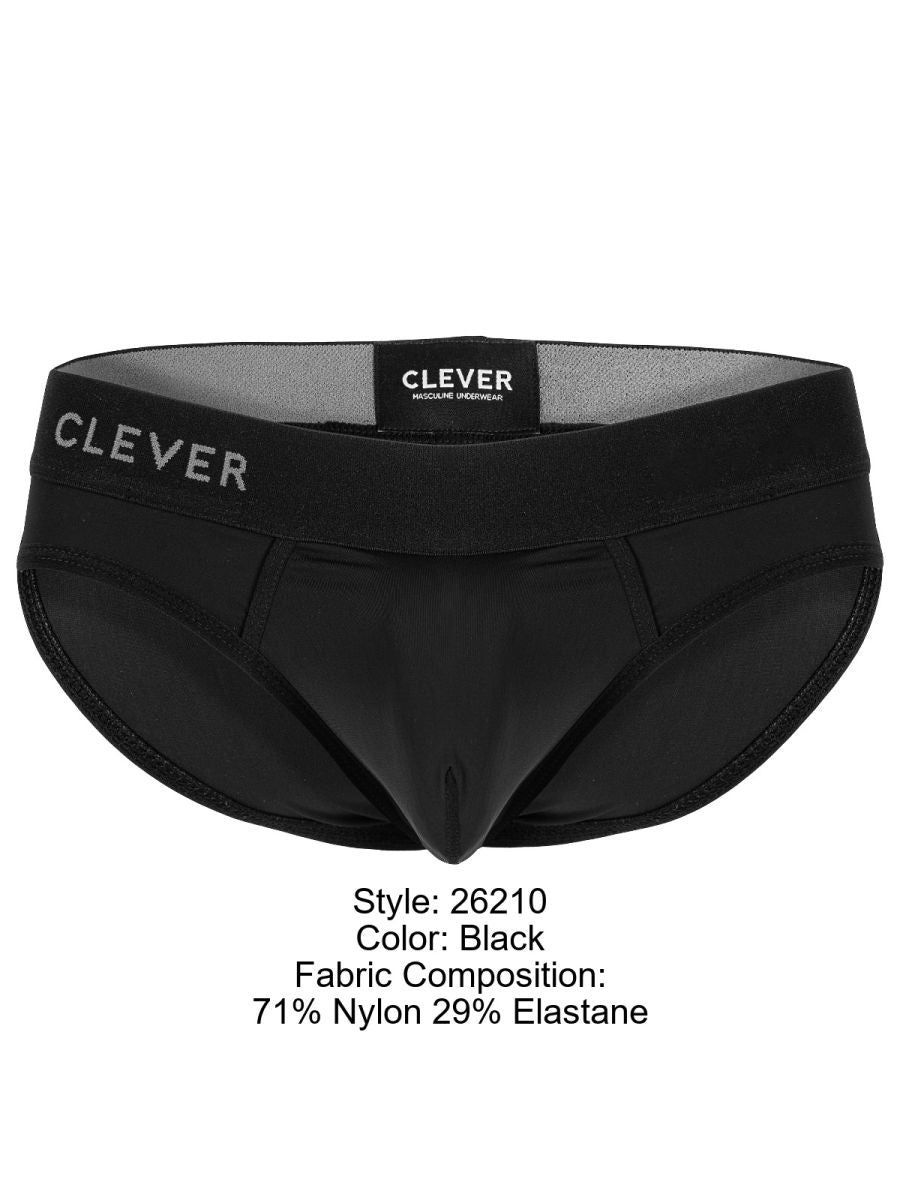 Clever 26210 Men's Underwear Salento Ergonomic Supportive Briefs Color Black | MEN Briefs | CandyMan Fashion | OUTFAIR | OUTFAIR