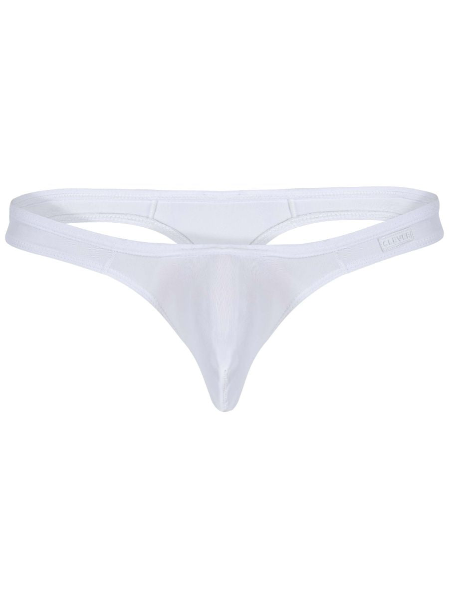 Clever 26211 Men's Underwear Murillo Thongs Sleek Minimalist Fit Color White