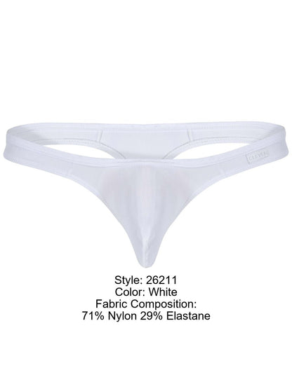 Clever 26211 Men's Underwear Murillo Thongs Sleek Minimalist Fit Color White | MEN Thongs | CandyMan Fashion | OUTFAIR | OUTFAIR