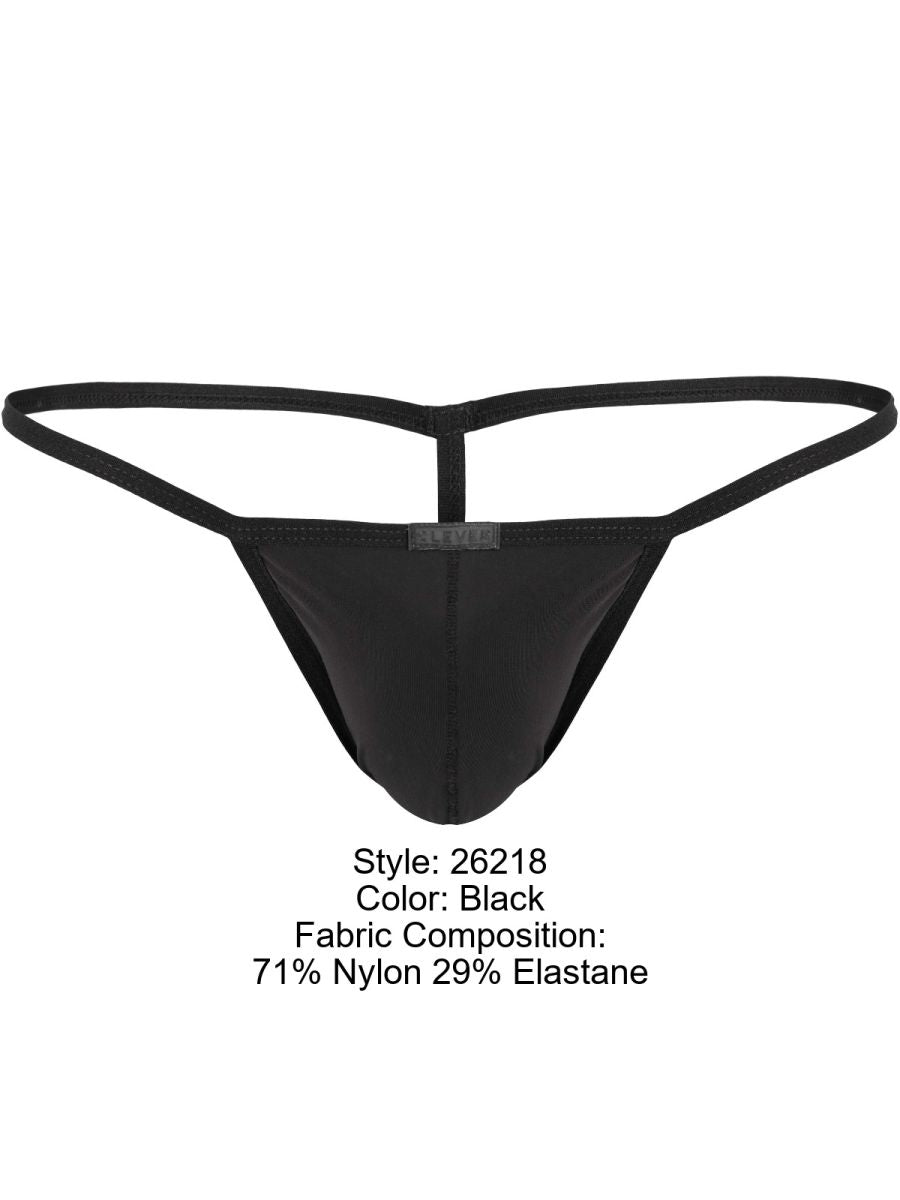 Clever 26218 Men's Underwear Filandia Minimalist Micro Thongs Color Black | MEN Thongs | CandyMan Fashion | OUTFAIR | OUTFAIR