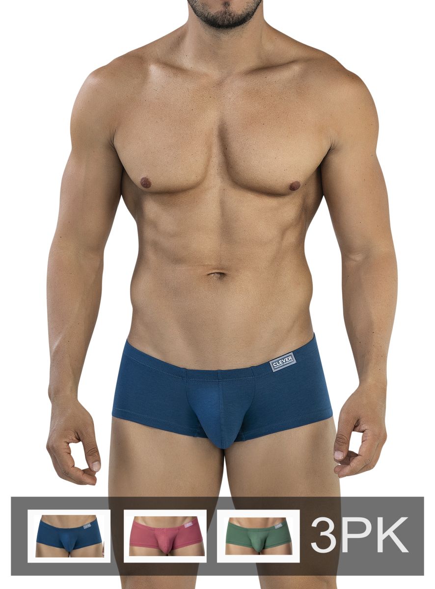 Clever 26225 Men's Underwear 3PK Australian Latin Trunks Color Multi-colored | MEN Trunks | CandyMan Fashion | OUTFAIR | OUTFAIR