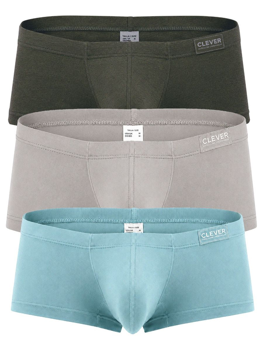Clever 26226 Men's Underwear 3PK Australian Latin Trunks Color Multi-colored