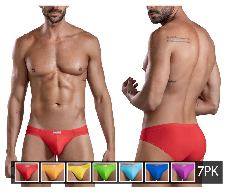 Clever Moda 7PK Pride Briefs - Multicolor