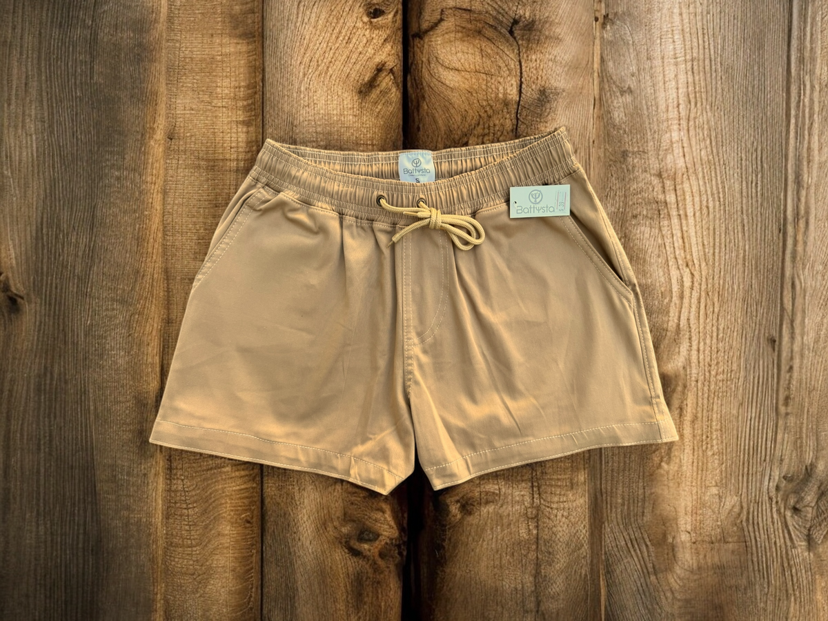 Khaki Drill Shorts 2.5 Inch | MEN SHORTS | BATTYSTA | OUTFAIR | OUTFAIR