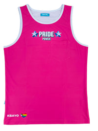 PRIDE POWER Pink Tank Top - front view