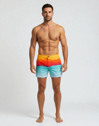 SUNSET IN COSTA BRAVA SHORTS - front view (2)